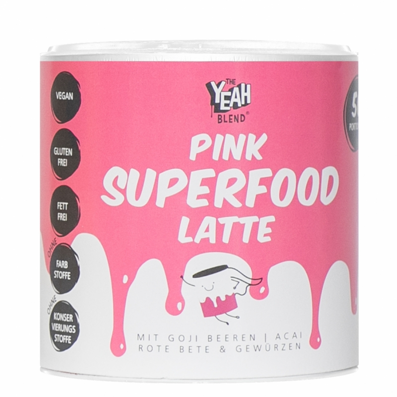 The Yeah blend Pink Superfood latte powder 250 g.