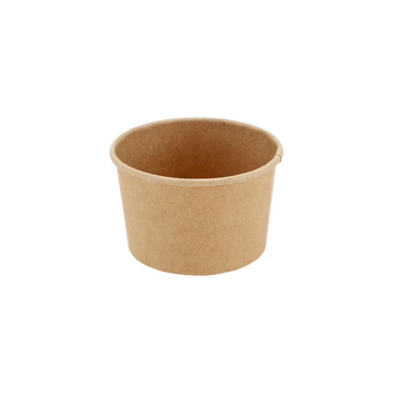 Ledų indelis, kraft, 8oz, 1000 vnt/dėž