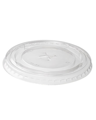 Skaidrus plokščias dangtelis kryželiu, CL95 95mm, 1000 vnt/dėž.