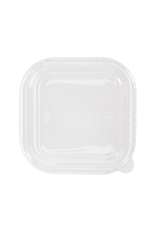 PET dangtelis kvadratiniam dubenėliui, 170x170mm, 300 vnt/dėž