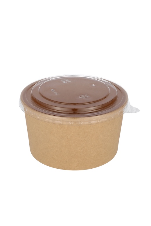 Popierinė kraft salotinė (150mm), 1000ml, 300 vnt/dėž.