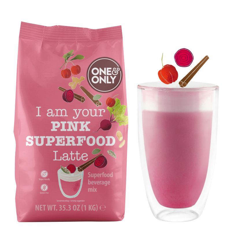 One&Only Pink Superfood LATTE, 1 kg.