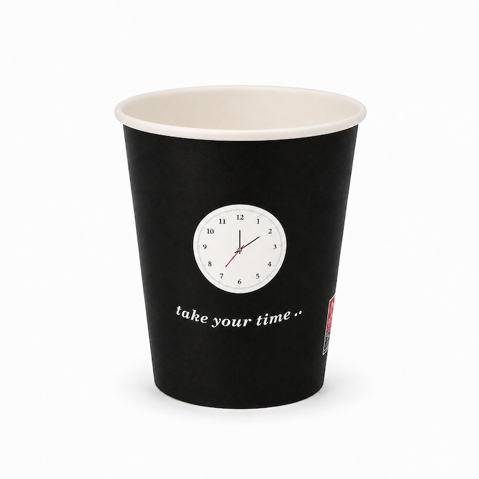 Popierinis puodelis Take Your Time 12oz | 350ml, 1000 vnt/dėž