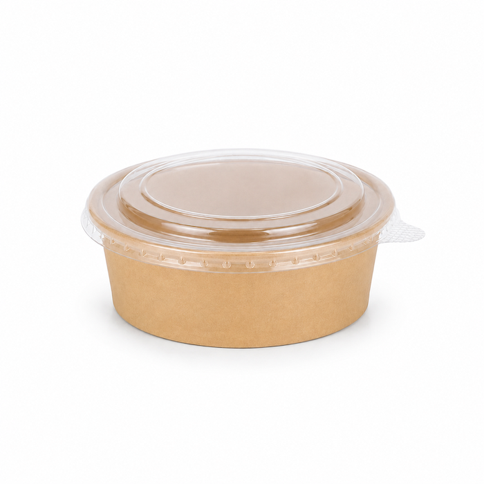 Popierinė kraft salotinė (150mm), 500ml, 300 vnt/dėž