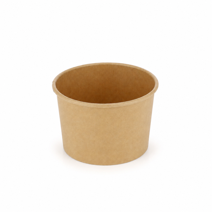 Ledų indelis, kraft, 8oz, 1000 vnt/dėž