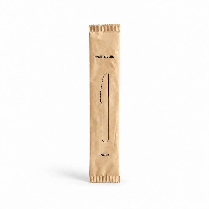 Medinis peilis, individualiai supakuotas, 16cm, 500 vnt/dėž