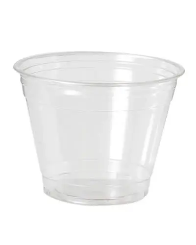 Skaidrus puodelis, žemas, 9MG 95mm, 9oz, 1000vnt/dėž