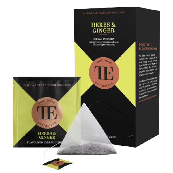 TE Gourmet Tea Bag Herbs & Ginger 20vnt.