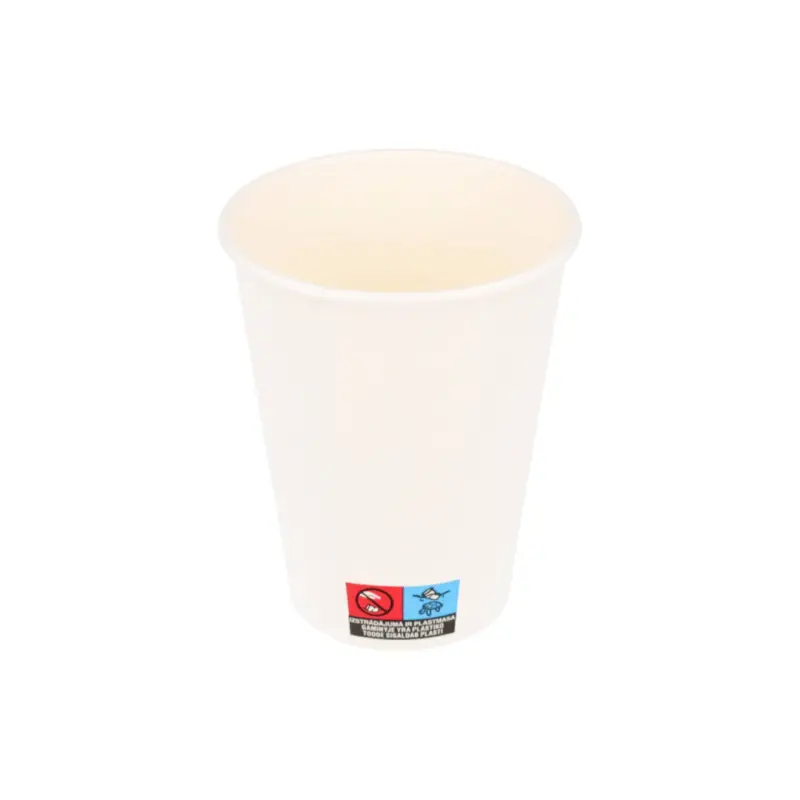 Baltas popierinis puodelis, 12oz | 350ml, 1000 vnt/dėž