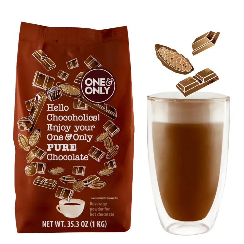 One&Only Karšto šokolado milteliai "Pure chocolate", 1 kg.