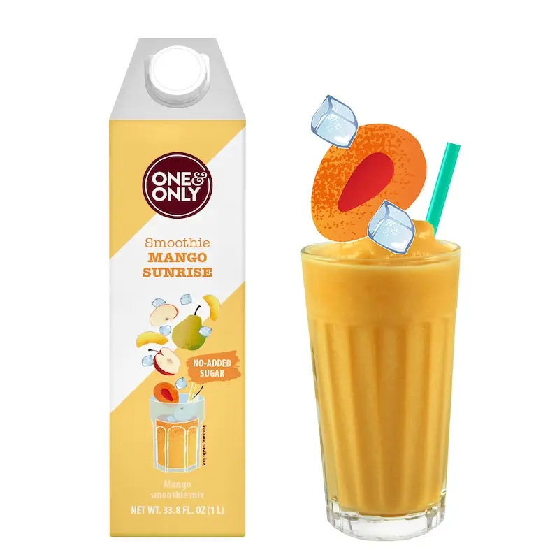 One&Only Mango Sunrise SMOOTHIE, no added sugar, 1 L.